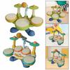 Wear Resistant Kids Drum Set BPA Free Musical Montessori Toys Safe Jazz Drum Set Toys  For Toddlers