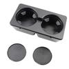 Car Cup Holder Dual Cup Holder Insert Drink Cup Holder Interior Beverage Cup Bracket Black Replacement for 07-14