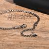 Vnox Slim 2.5mm Snake Links Bracelets for Men Teens Boys,Adjustable Stainless Steel Twisted Chain Bracelets,Simple Metal Jewelry