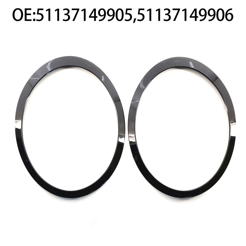 51137149905 51137149906 Auto Headlight Frames Headlight Trim Ring Frames For MINI Cooper S R56 R57 R55 Clubman 2007-2015