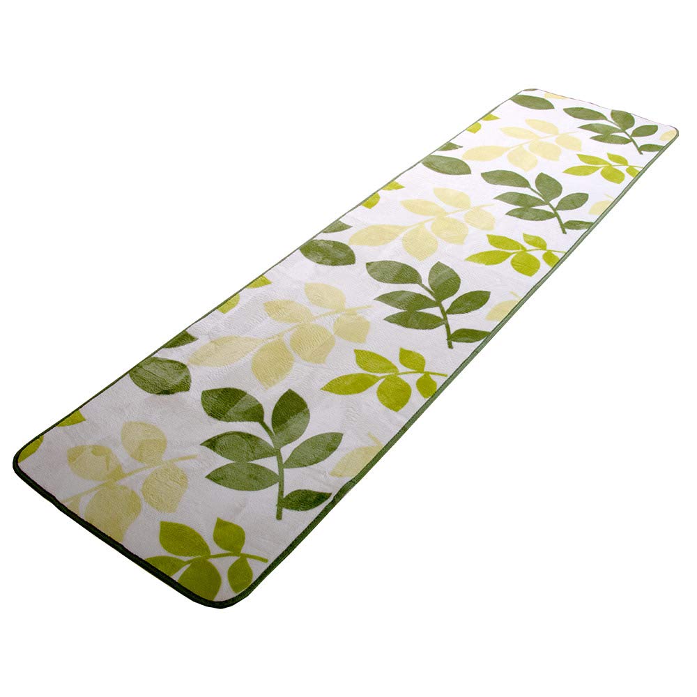 Freely Kitchen Microfiber Mat, Doormat, Washable, Non-Slip, (Leaf Green, 5080cm)