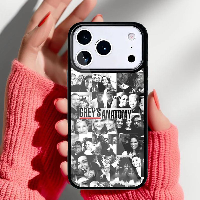 Greys Anatomy Collage Phone Case for iPhone 17 16 15 14 13 Pro Max Back Cover for 12 11 Pro Coque