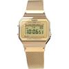 Casio Vintage Series A700WMG-9A Digital Watch Metal Mesh Band Gold Unisex