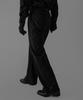 Baulopeulodeogteu Wool Double-Pleat Wide Slacks [Black]