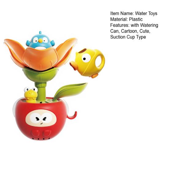 Sprinkler Flower Bath Toy, Baby Watering Flowering Toy for Boys and Girls, BPA-Free Tub Water Toys with Watering Can, Montessori Bathroom Gift