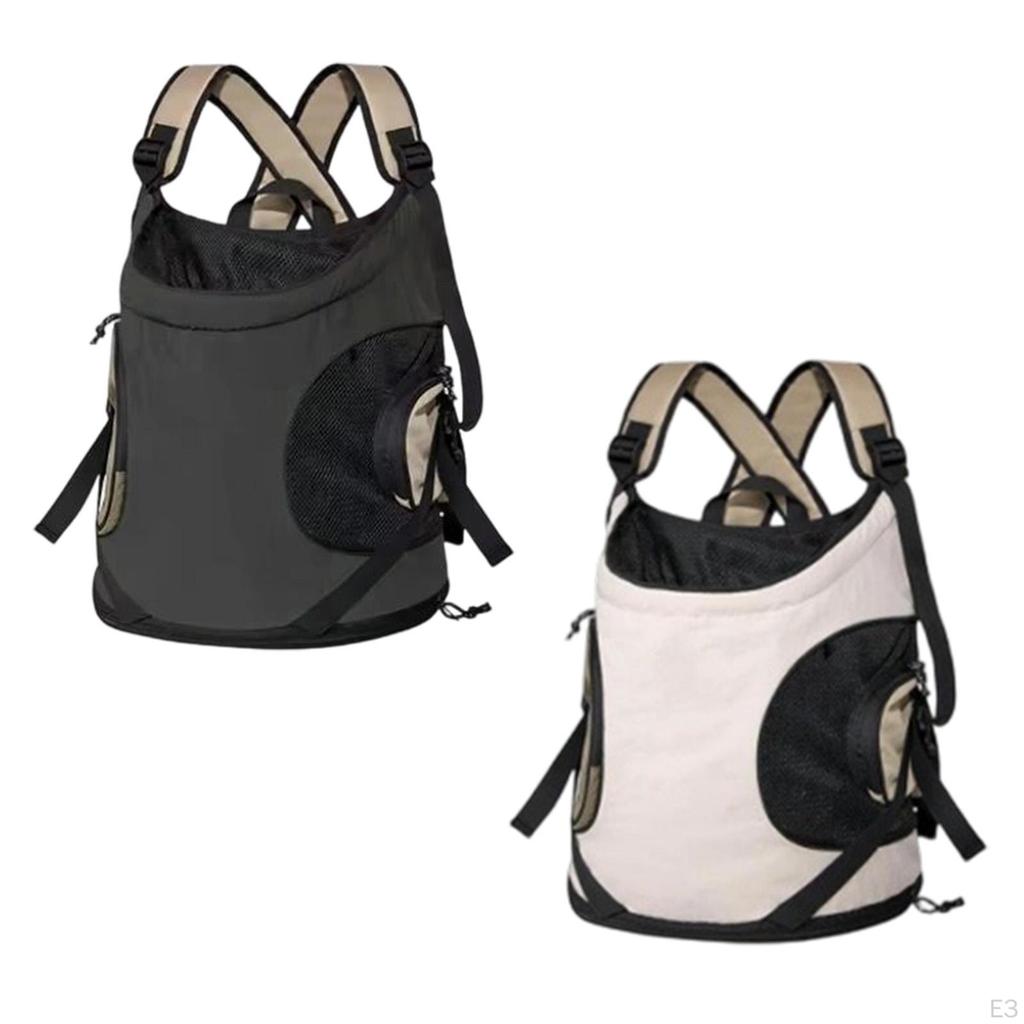 Pet Carrier Backpack Portable Breathable Novelty Ventilated Carrying Bag black