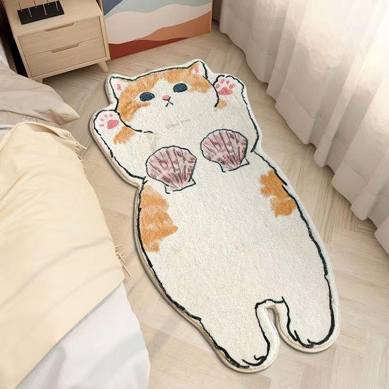 Cartoon Imitation Kaschmir Teppich Schlafzimmer Kinderzimmer Ins Wind Bettdecke Sonderform Balkon Erker Verdickte Tatami Bodenmatte