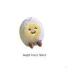 Food Theme Keychain Accessory Adorable Bag Charm for Valentine's Day Holiday Round Eyes Smile