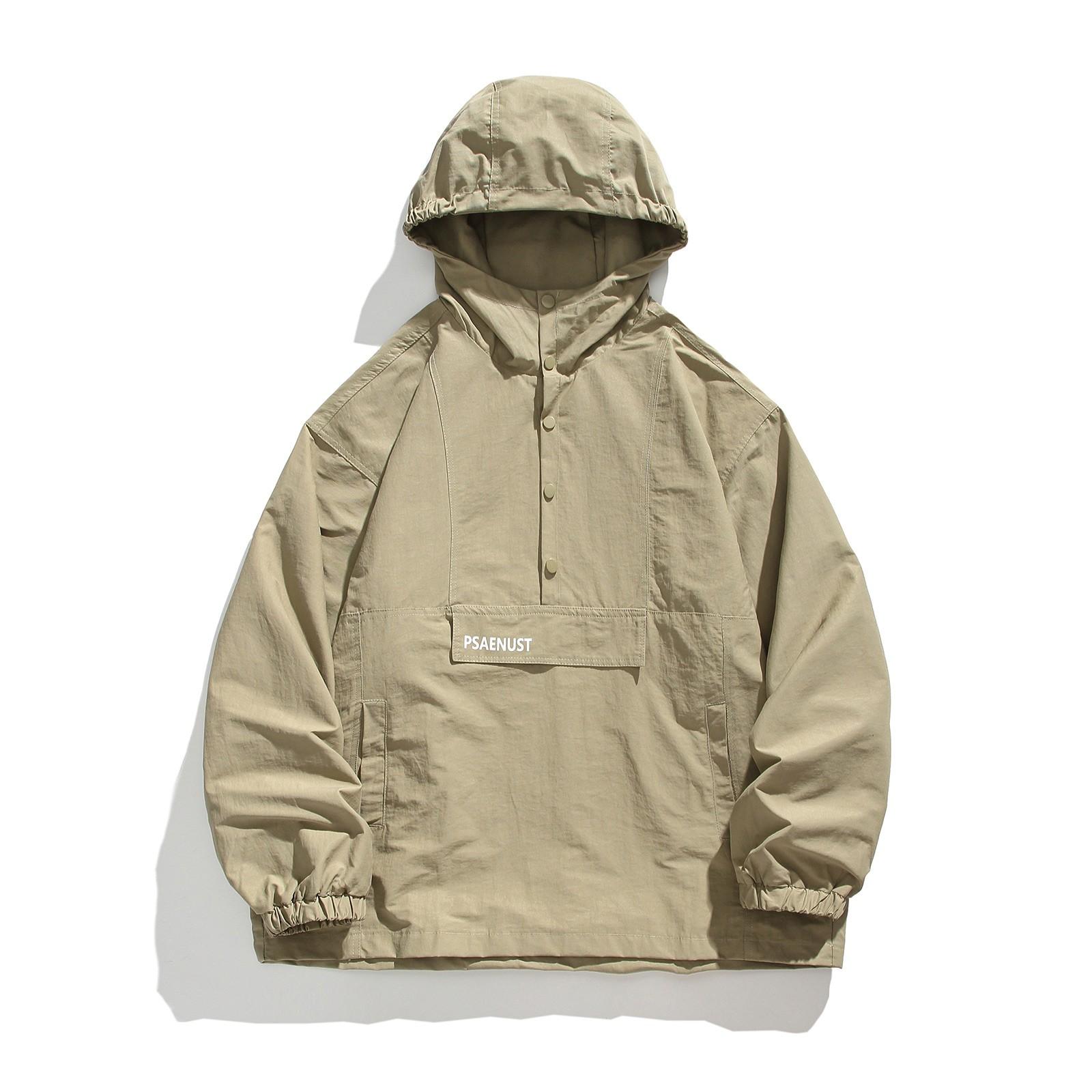 

Новая мужская куртка с капюшоном, пальто, повседневный топ с цветовым контрастом, мужской XXXXXL зелёный