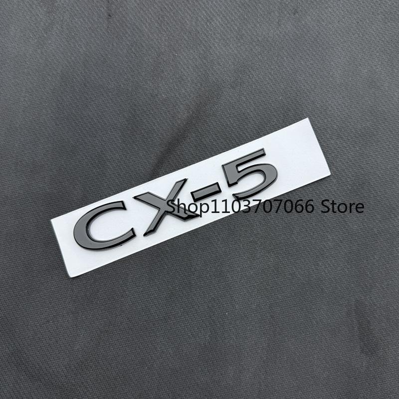 For MAZDA 2012-2016-2017-2021-2022-2025Year CX-5 Black Letters Car Rear Hood Bonnet Emblem Badge Sticker Car Styling Accessories Vzpgl12