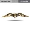 3D Metal Angel & Eagle Wings Car Logo Sticker for Sedan Customization