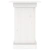 White Flower Stand 40 x 40 x 60 cm Solid Pine Wood