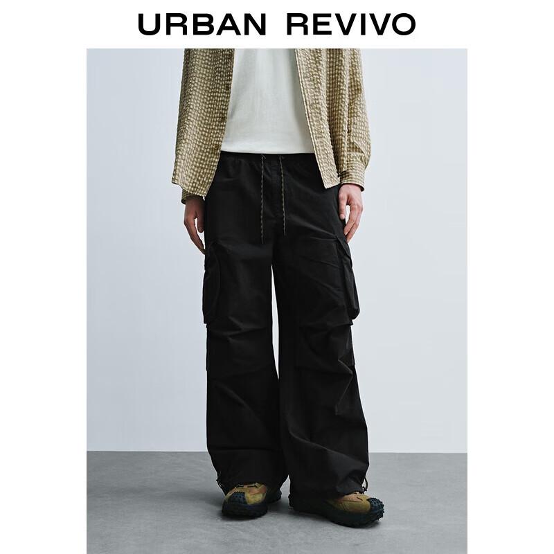 

Men s Casual Workwear Wide-Leg Drawstring Pants 30