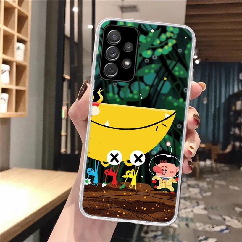 Game P-PikminS 4 Soft Phone Case For Samsung Galaxy A52 A42 A32 A22 A12 A02S A51 A50 A41 A31 A21S A71 A40 A30S A20E A10S A70