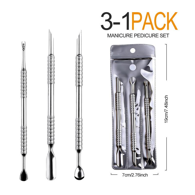 Professional Stainless Steel Nail Cuticle Pusher Heavy Duty Gel Remover Scraper Manicure Equipment
