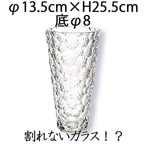 FOYER Unbreakable Vase, Polycarbonate, Stylish, Large, 25.5 Cm Tall, 13.5 Cm Wide, Product Number 2300070