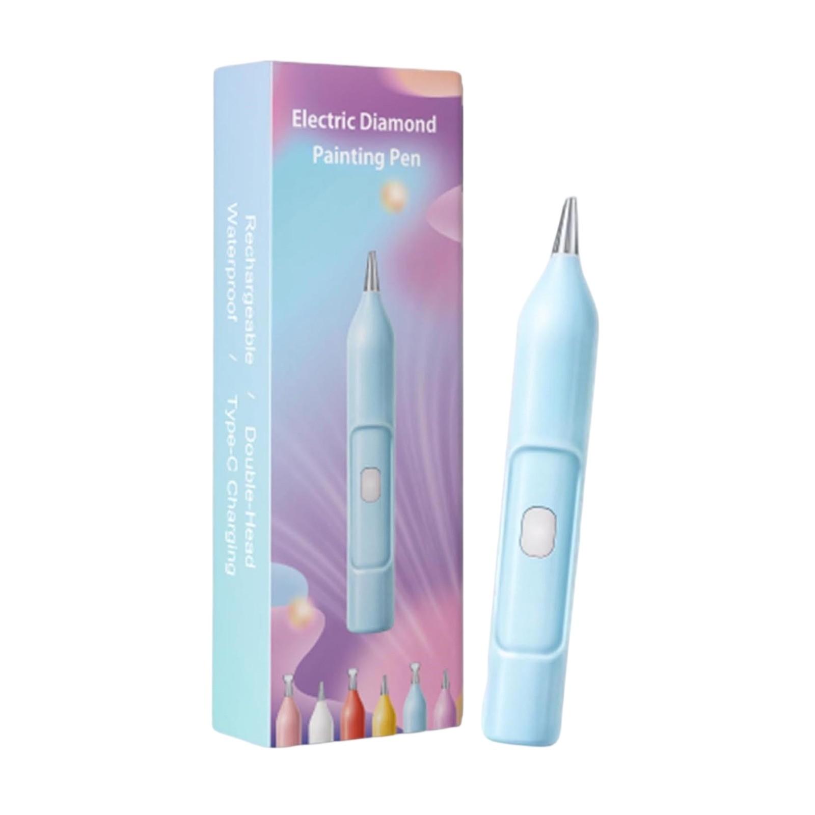 

Электрическая ручка для рисования алмазным карандашом, беспроводная вакуумная ручка для рисования, аксессуары для творчества «сделай сам» для взрослых One Size синий