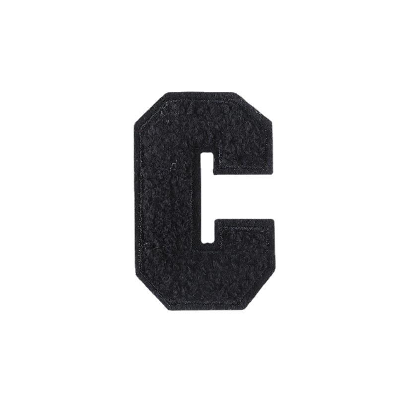 Chenille Embroidered Patch: DIY Clothing Accessories with English Letters