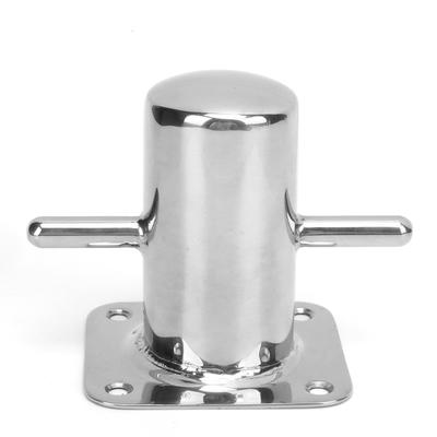 316 Stainless Steel Single Mooring Bitt Heavy Duty Cross Bollard Cleat Marine Hardware