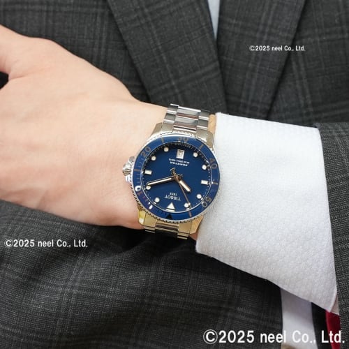 Tissot Men's Seastar 1000 Watch, 40mm, Blue Dial, Bracelet, T1204101104100, Officially Imported