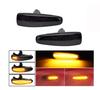 Sequential Flowing Light Fiber LED Side Marker Fender Turn Signal with Smoked Lens Compatible with Lancer Evolution Galant Ek Ek and hotimp® - X,