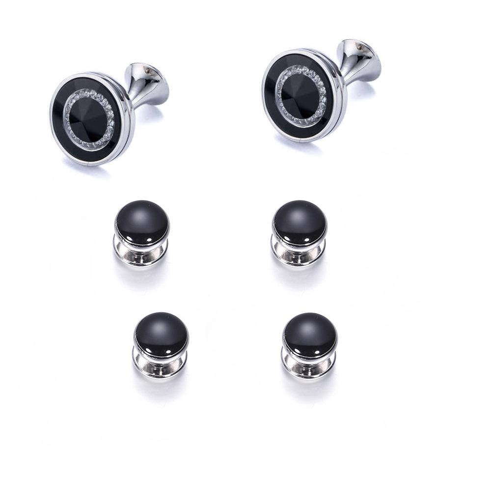 Spot cufflinks, men's French shirt business buttons, tuxedo placket nails cufflink