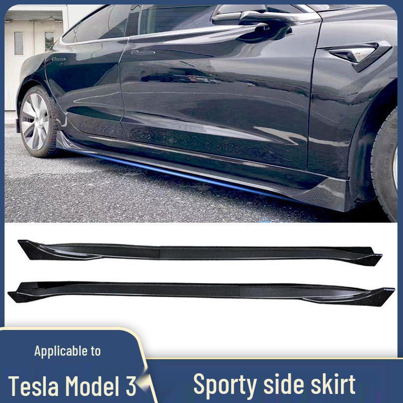 

Tesla Model 3/Y Custom Body Kit: Front & Rear Lips, Anti-Collision Bumpers, Side Skirts