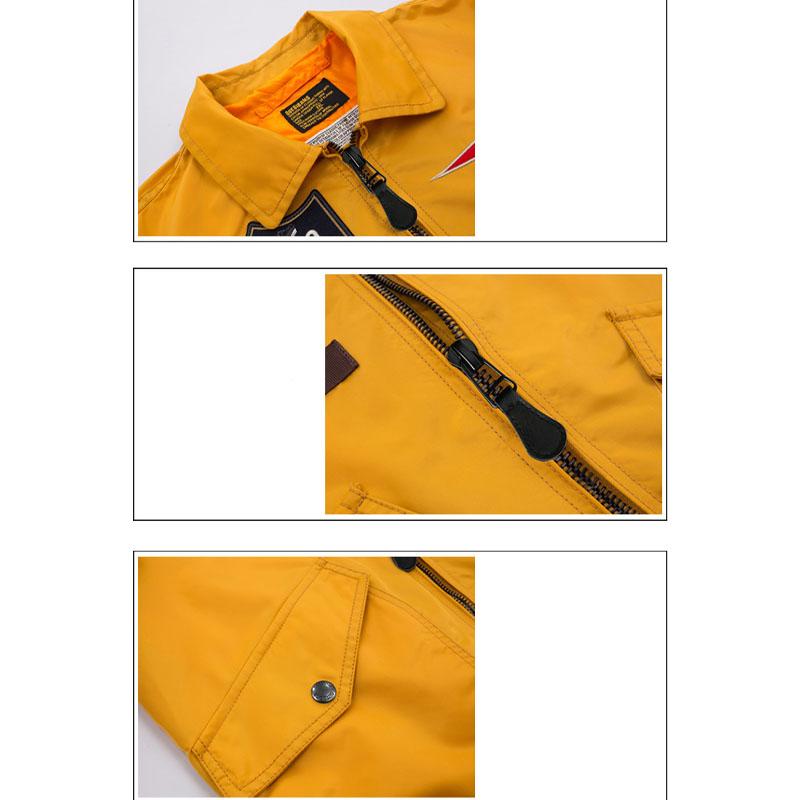 Men's Spring Fall Casual Bomber Jacket Outdoor Stand Collar Loose Fit