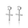 1pc Cross Tassel Long Chain Earrings for Women Girls Gothic Punk Rock Style Fashion Jewelry Accessories Party Gift Cool Thing