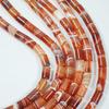 8x12mm Natural Red Striped Agate Cylinder Tube Beads for DIY Jewelry