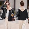 Women's Retro Sheepskin Leather Hooded Short Jacket - Autumn/Winter 2025