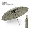12 bone vinyl automatic folding umbrella three fold parasol can be added umbrella