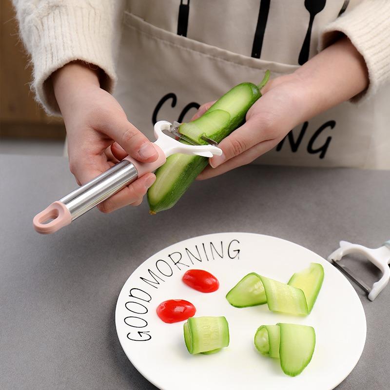 Multifunctional Peeling Knife Peeler Home Kitchen Long Handle Creative Potato Peeling Knife Apple Peeling Tool Peeler Home Supplies