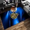 1PC FC Brugge Crest Rug Game Carpet, Floor Mat for Bedroom Living Room Entryway Rug, Home Decor Idea Gift for Christmas birthday