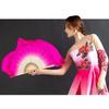 10/15/40cm Half Circle Silk Chinese Short Bellydance Fan  Veil Pairs Yangko Dance Tools