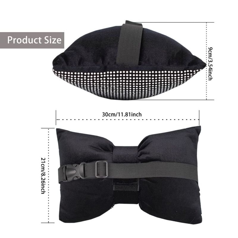 Rhinestone Crystal Bow Car Headrest Bling Neck Rest Crystal Bowknot Car Neck Pillow Ergonomic Multifunctional