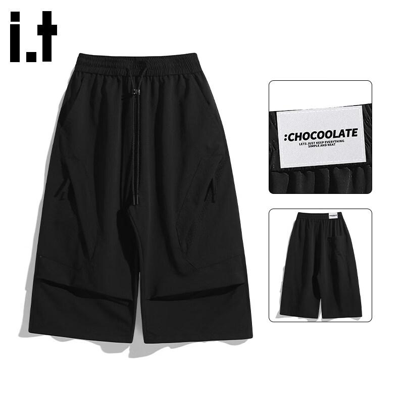 :CHOCOOLATEit Men s Ice Silk Quick-Dry Capri Pants 6XL