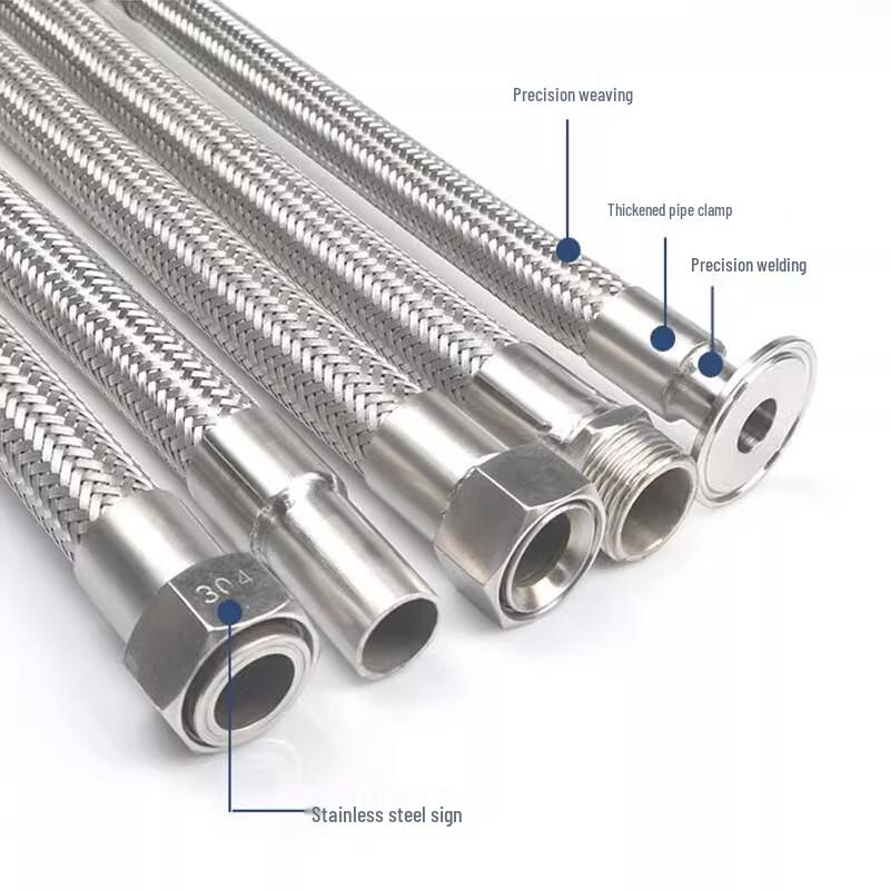 Lang Sai Ze Bo 304 Stainless Steel Industrial High-Pressure Steam Hose