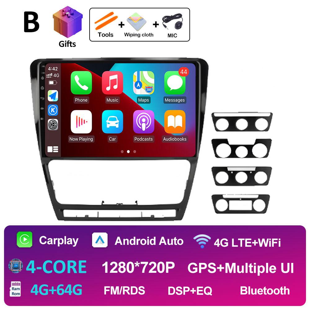Intelligent System For Volkswagen Skoda Octavia 2 A5 2007 2008 2009 2010 2011 - 2014 Car Radio Player Android Auto Accessoires