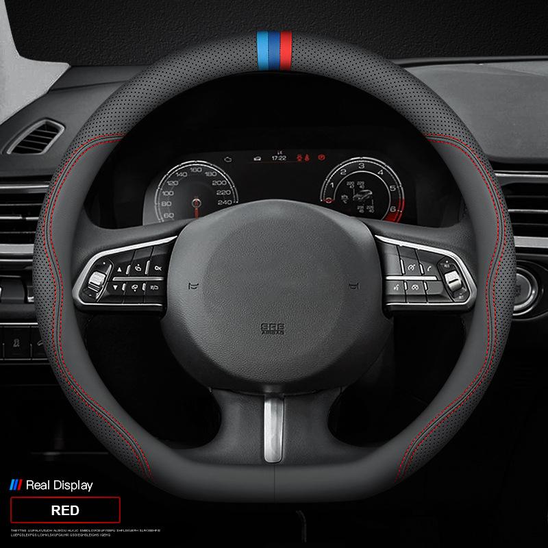 Car Leather Steering Wheel Cover For Citroen C2 C3 C3-XR C4 C5 C6 C4X C5X C4L Xsara Berlingo Picasso Aircross Sega Elysee Jumpy