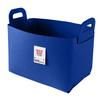 Felt Storage Basket with Handles Foldable Fabric Storage Bin Eco-Friendly Collapsible Organizer Bin for Toys Clothes Blankets Home Laundry