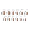 24pcs False Nail With Flower Pattern Friendly Stick On Nail Press On Nail Quick Application Fashion Nail Art for Women