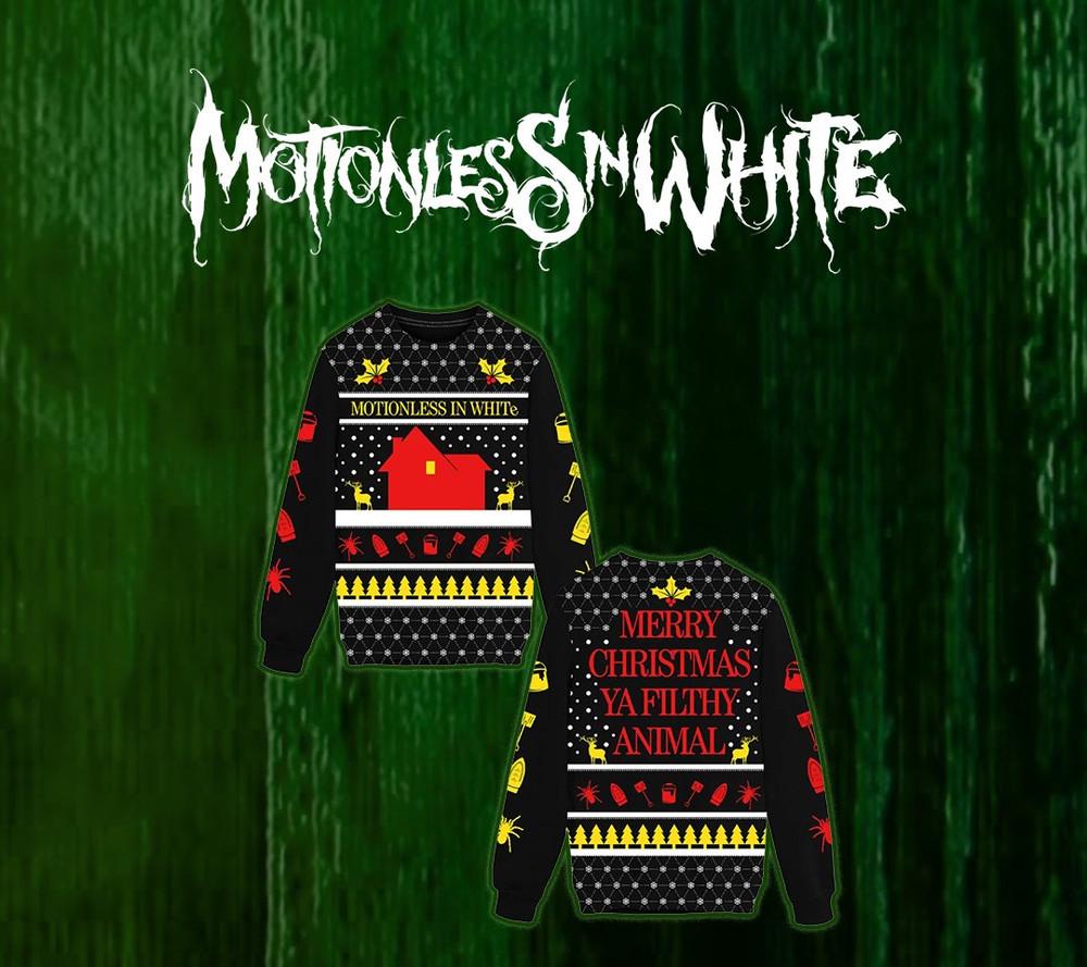 Hot ugly sweater Motionless In White Darkness Journey S5XL gifl Unisex T-Shirt S