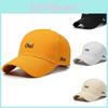 Letters Oui Embroidery Non Duck Cap Girl Spring Autumn Outdoor Sports Running