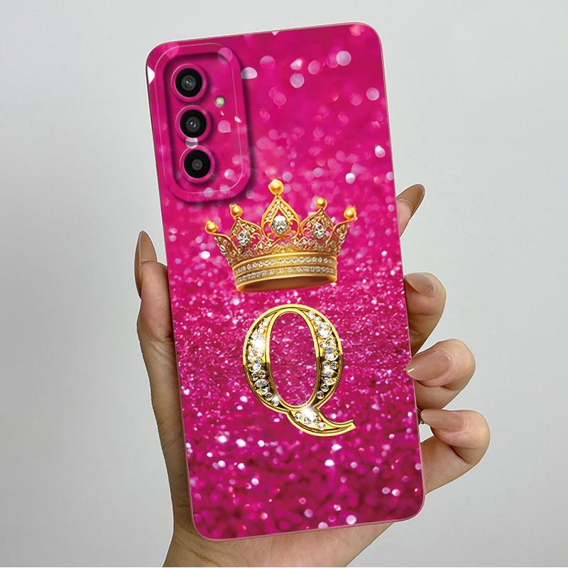For Samsung Galaxy M13 M23 Buddy 2 Phone Case Crown Letters Soft Silicone Shell For Samsung M13 4G M 23 Shockproof Back Covers