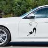 Abstract Cartoon Cat Decoration PET Car Sticker Vehicle Waterproof Decal