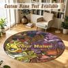 Round Rug Custom NameFive Nights at Freddy’s Pattern Non Slip Carpet Home Floor Decor