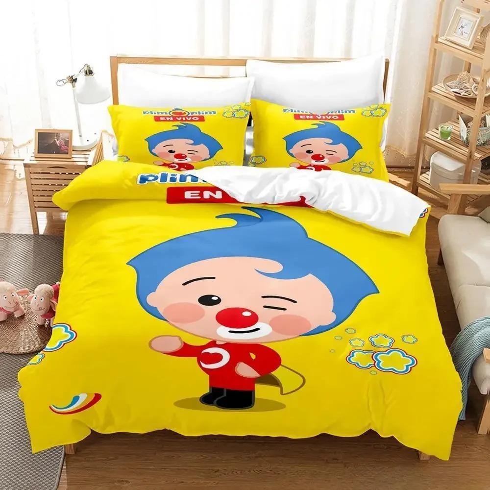 Plim Plim Birthday Bedding Set Single Twin Full Queen King Size Bed Set Aldult Kid Bedroom Duvet Cover Sets Anime Bed Sheet Set