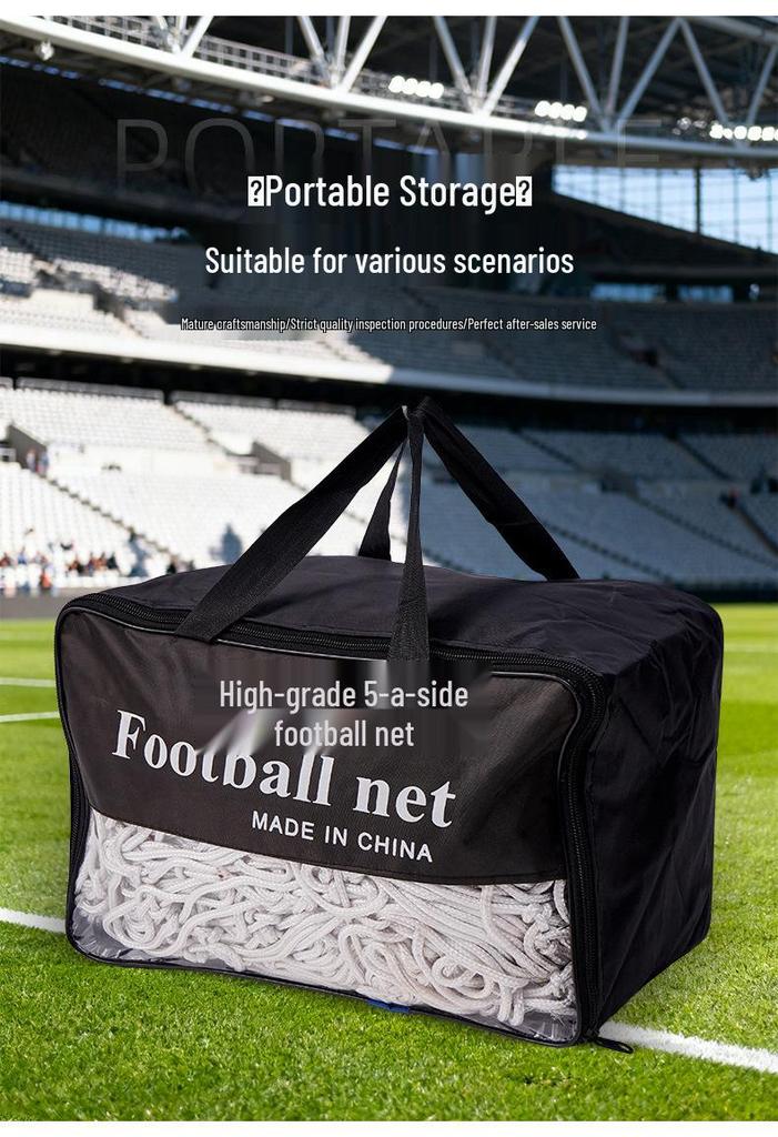 Polyethylene & Polypropylene Polyester Football Net for Training & Competition - 5/7/11-a-Side Goal Frame