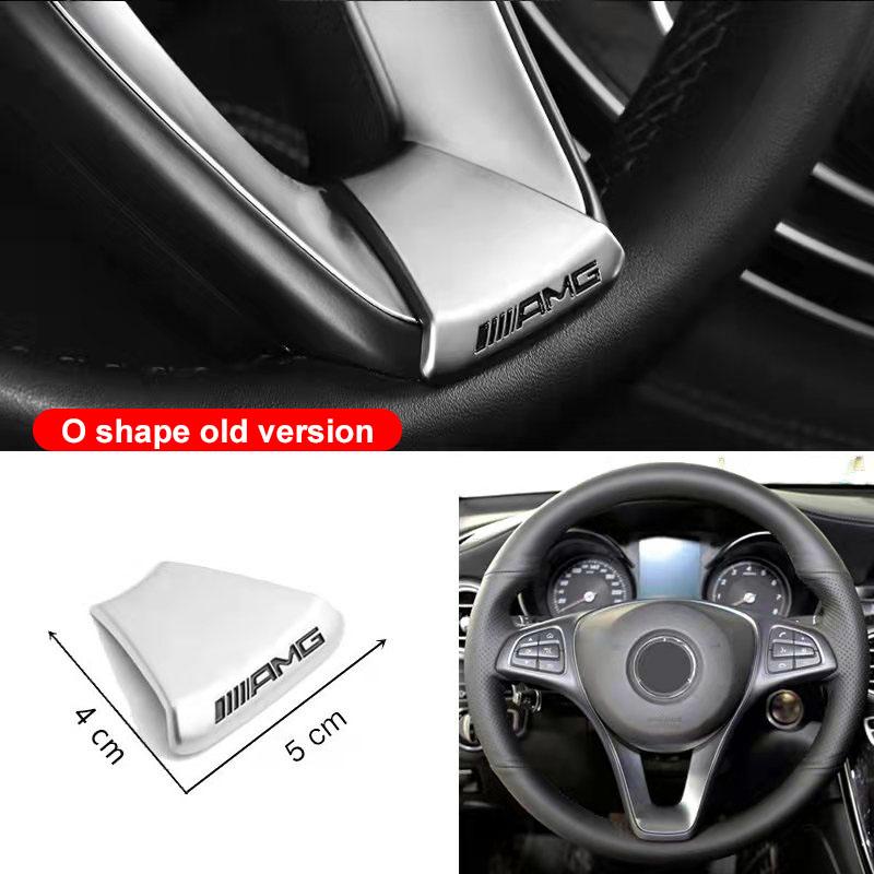 Car Steering Wheel Sticker Badge Interior Decoration For Mercedes Benz AMG GLC GLA GLB GLE GLS CLA W204 W205 W203 W169 W211 W212